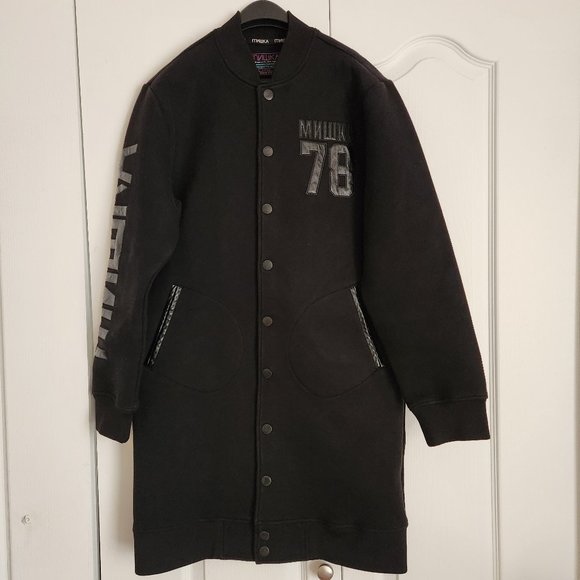 MNWKA Other - MNWKA Men`s Black Bomber Long Jacket/ Coat (L)